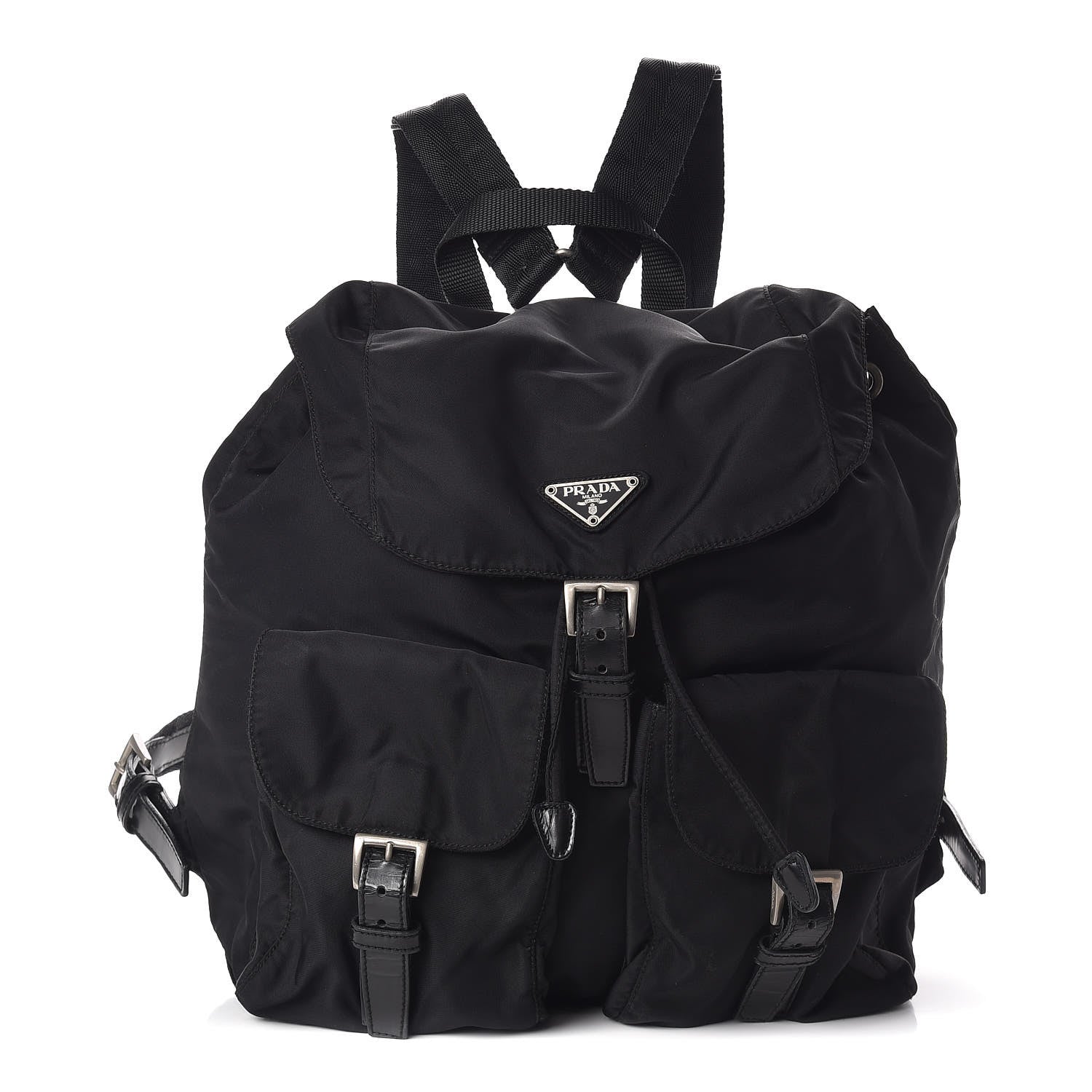 Prada Nylon Vela Medium Backpack Black 1 of 16