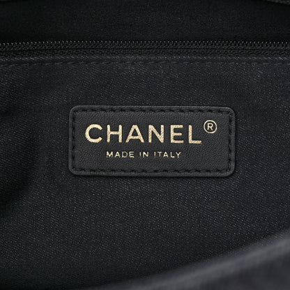 Chanel Denim Quilted Denim Mood Large Flap Black Multicolor 6 of 10