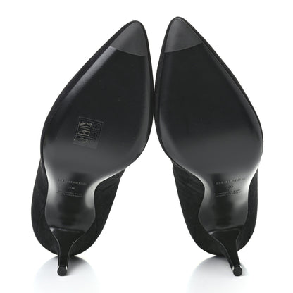 Hermes Suede Goatskin Victoire 90 Pumps 40 Black 5 of 9