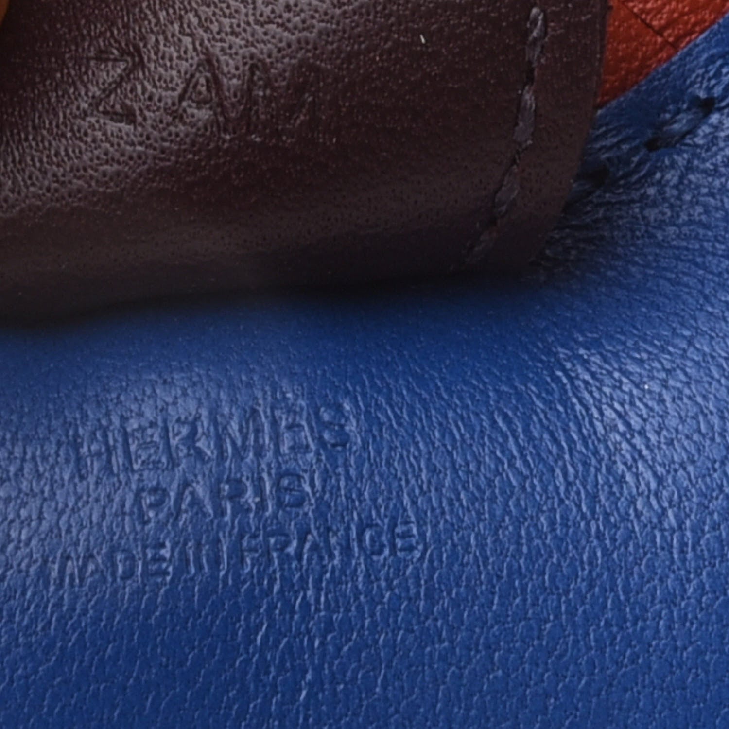Hermes Milo Lambskin Grigri Rodeo Horse Bag Charm PM Bleu de Malte Rouge H Peony 4 of 5