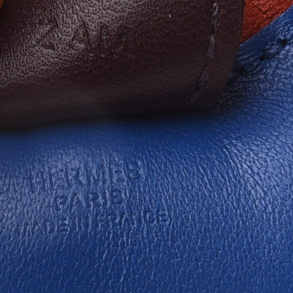 Hermes Milo Lambskin Grigri Rodeo Horse Bag Charm PM Bleu de Malte Rouge H Peony 4 of 5