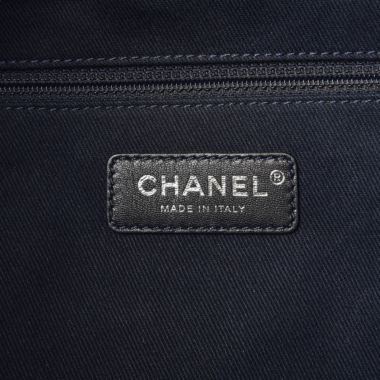 Denim Large Deauville Tote Dark Blue