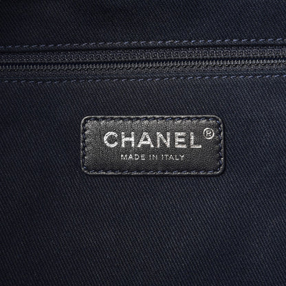 Chanel Denim Large Deauville Tote Dark Blue 6 of 8