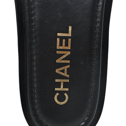 Chanel Lambskin Braided CC Mules 40 Black 8 of 9