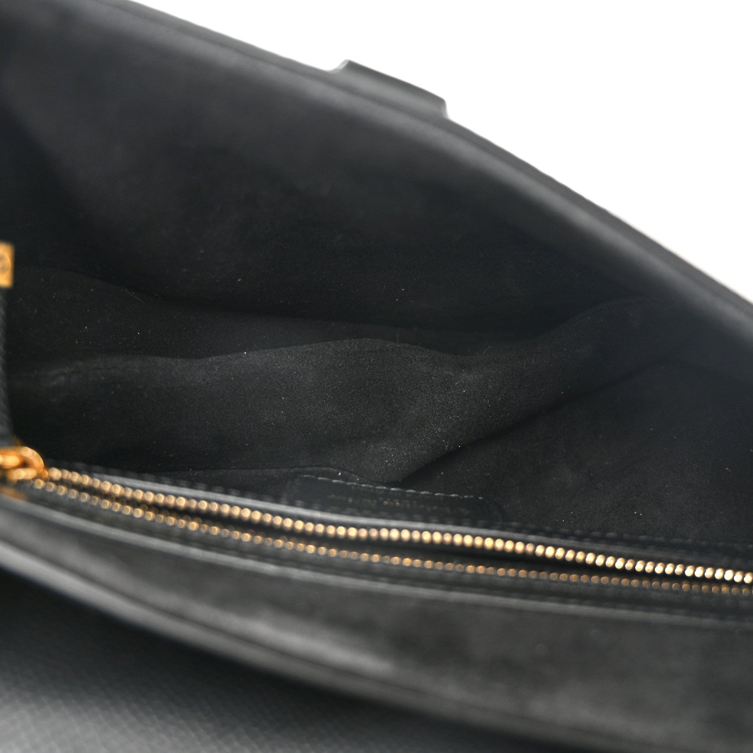 Christian Dior Grained Calfskin Saddle Bag Black 5 of 10