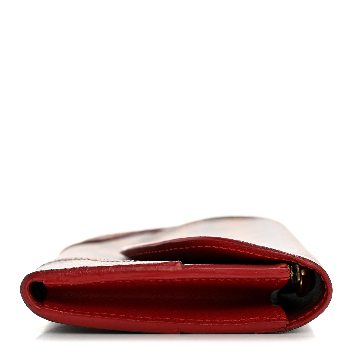 Louis Vuitton Damier Ebene Caissa Wallet Cherry 10 of 11
