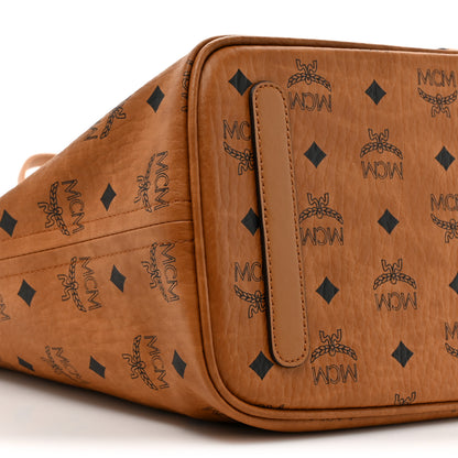 MCM Visetos Medium Liz Reversible Shopper Tote Cognac 17 of 18