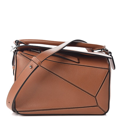 Loewe Calfskin Small Puzzle Bag Tan 1 of 11