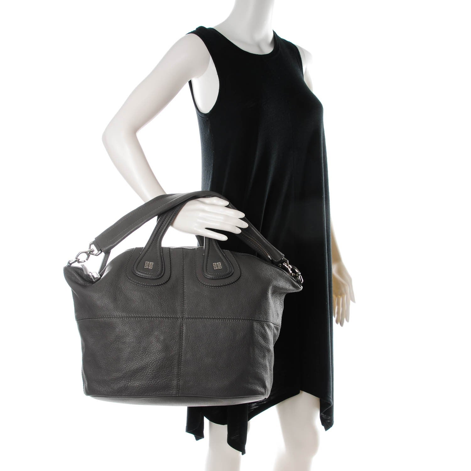 Givenchy Sugar Goatskin Medium Nightingale Elephant Grey 2 of 7