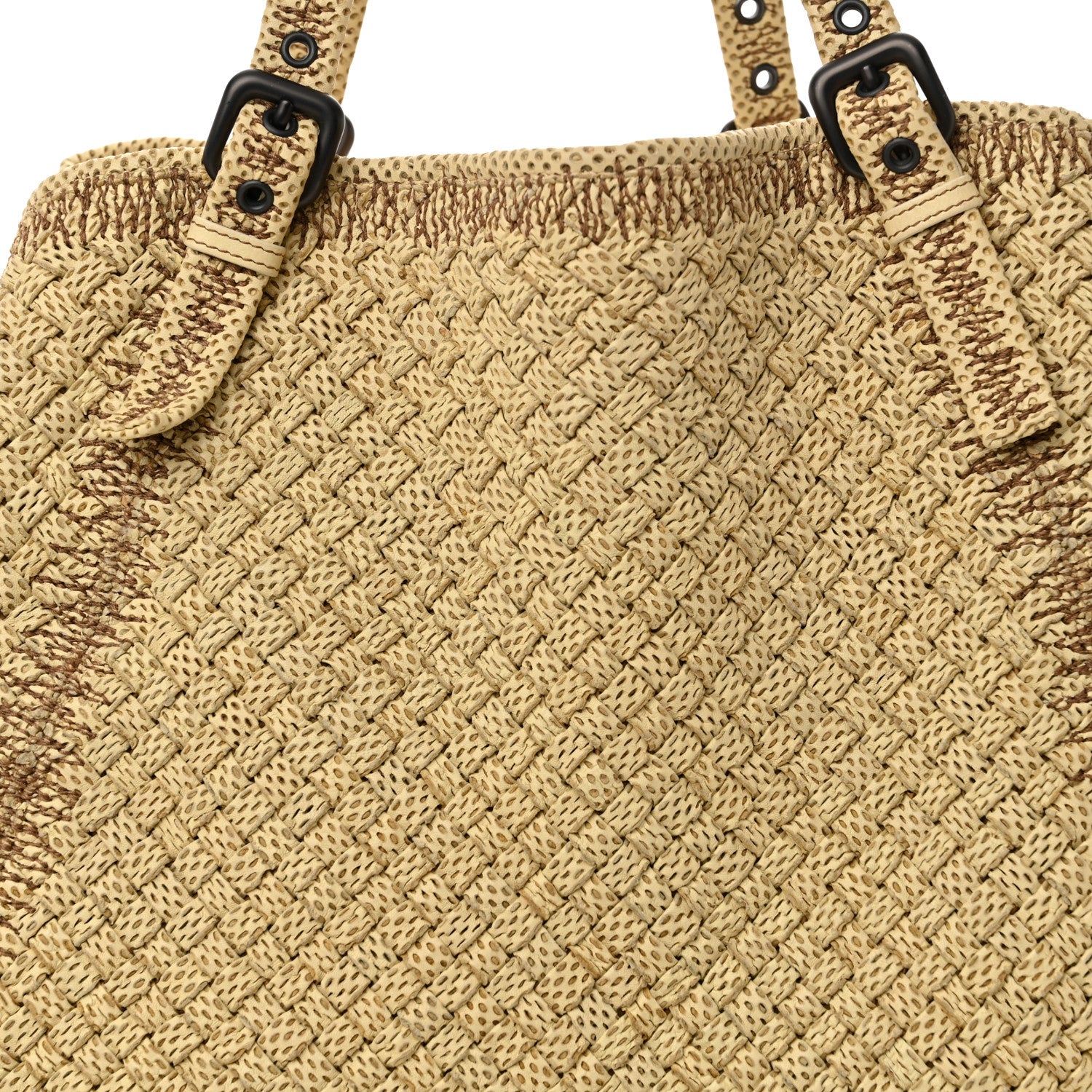Bottega Veneta Perforated Intrecciato Tote Taupe 8 of 12