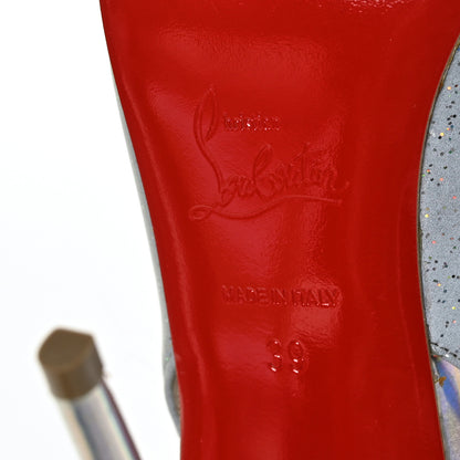 Christian Louboutin Tissu Reflex Drama Sling 100 Pumps 39 Version AB 7 of 7