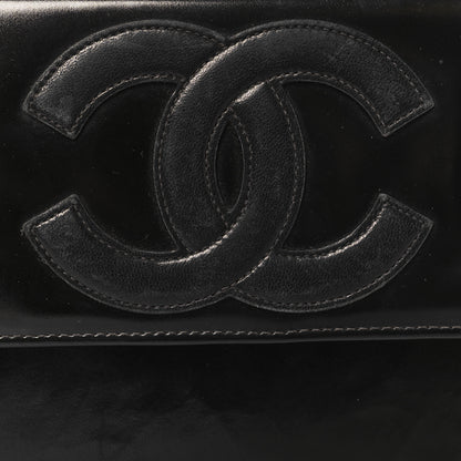Chanel Lambskin Patent CC Snake Chain Flap Bag Black 8 of 11
