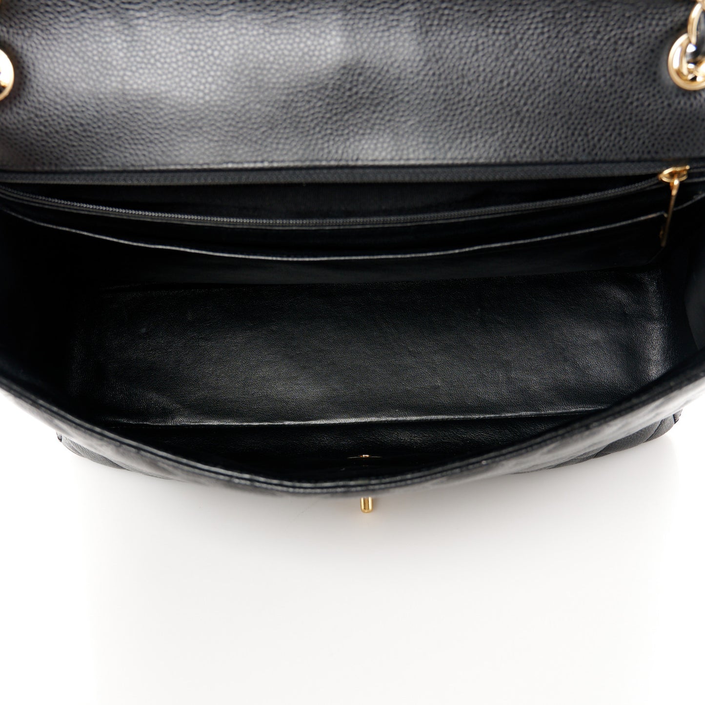 Caviar Quilted Maxi Single Flap Black