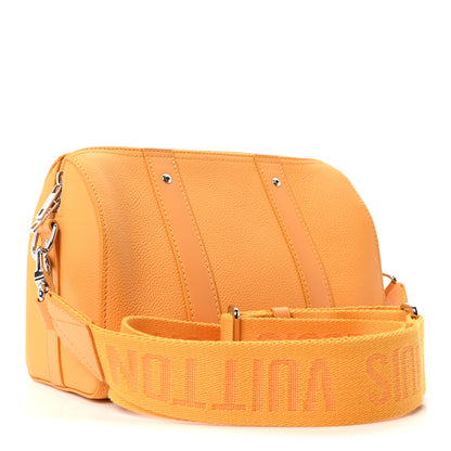 Louis Vuitton Grained Calfskin Aerogram City Keepall Safran Yellow 3 of 9