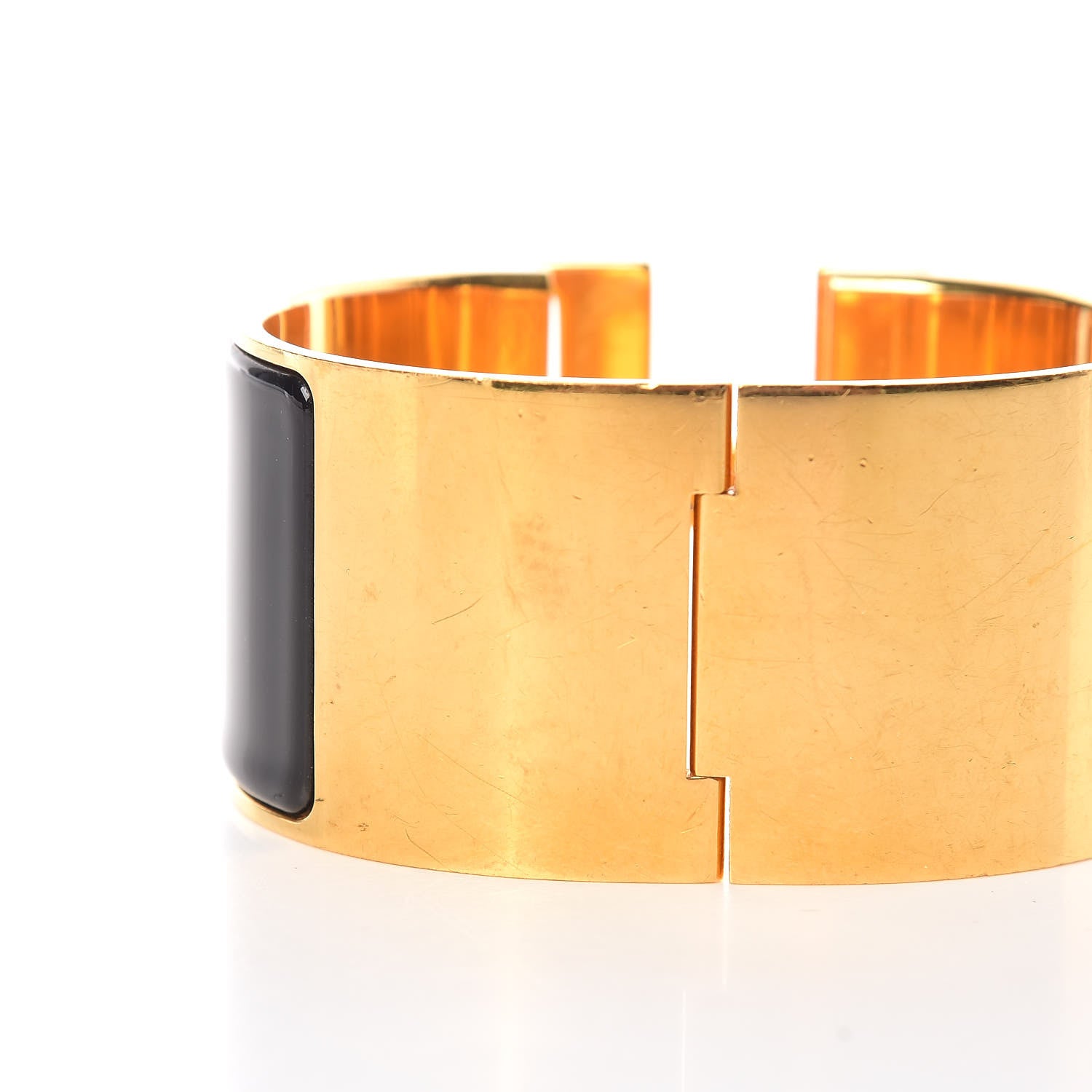 Hermes Enamel Extra Wide Clic Clac H Bracelet GM Black 7 of 8