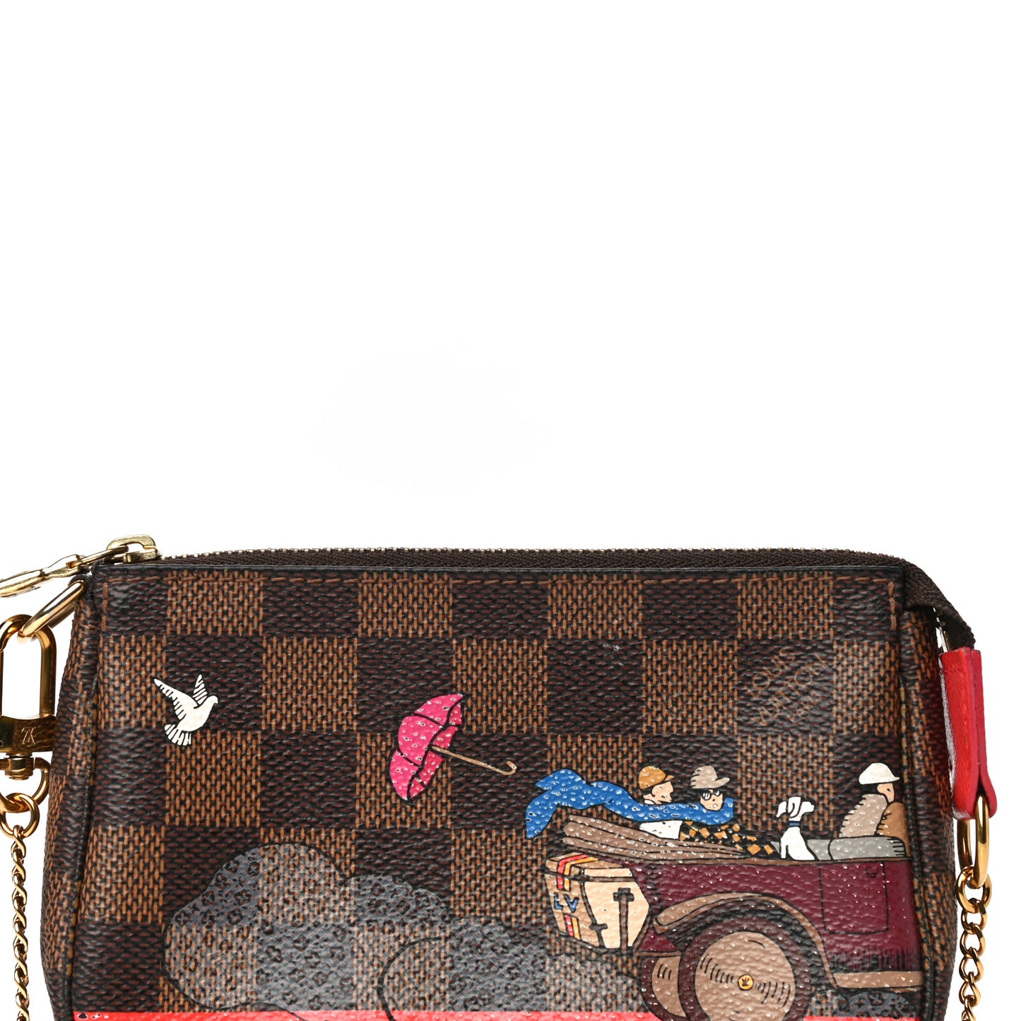 Damier Ebene 2015 Christmas Animation Mini Pochette Accessories