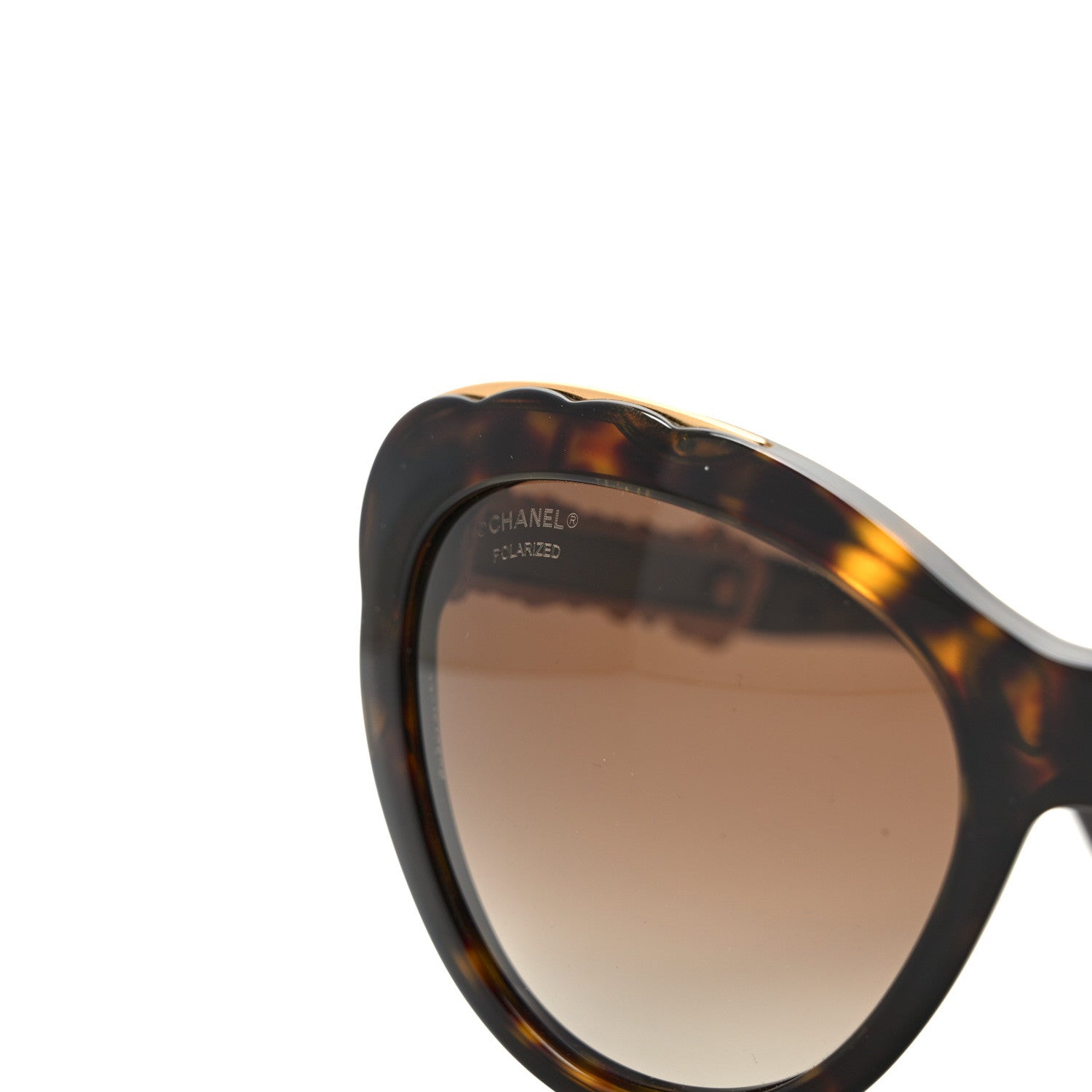 Chanel Polarized Bijou Cat Eye Sunglasses 5354-A Black 5 of 8