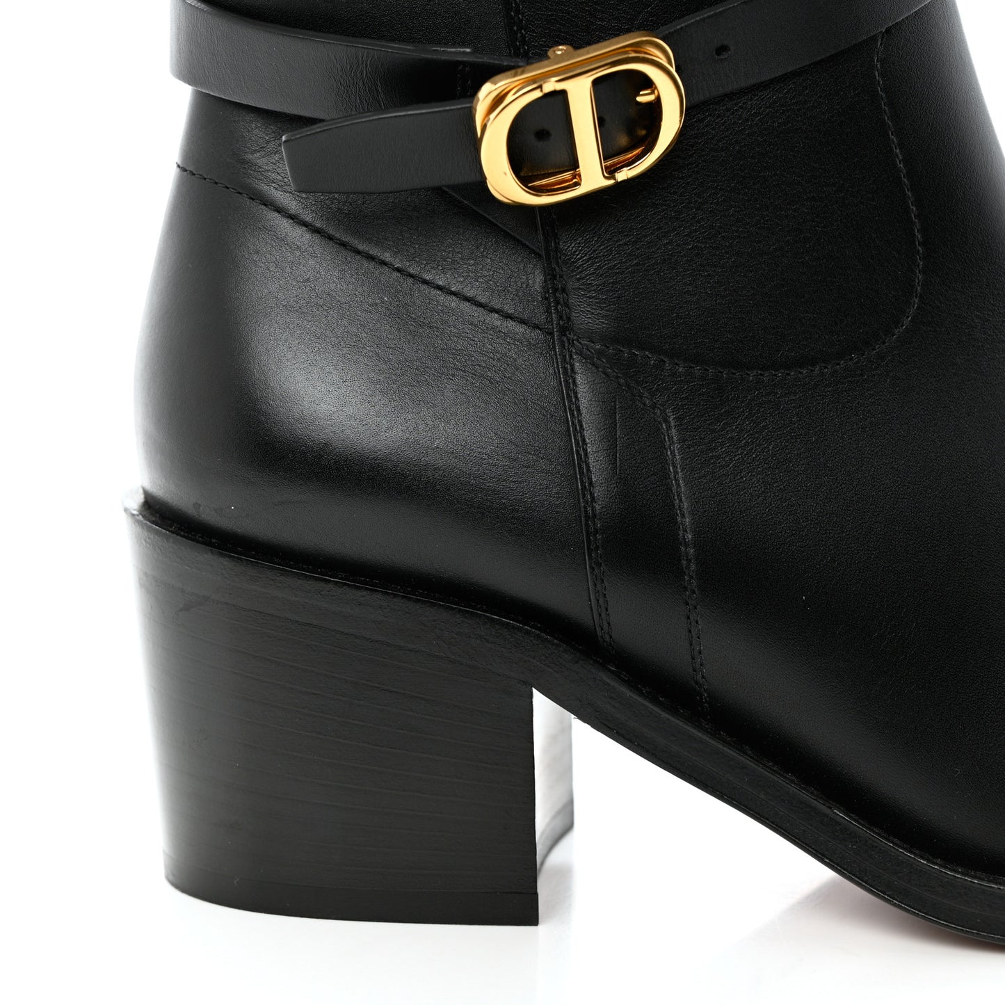 Calfskin Empreinte Ankle Boots 37 Black