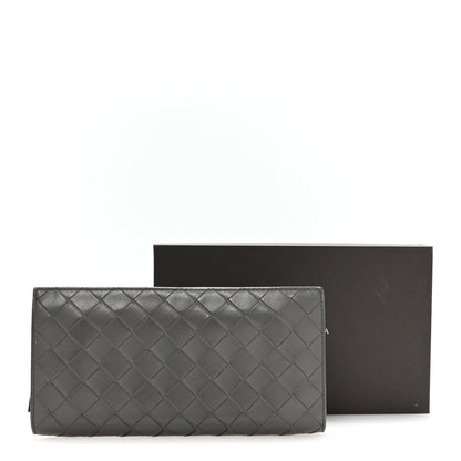 Bottega Veneta Nappa Intrecciato Zip Around Wallet Grey 8 of 8
