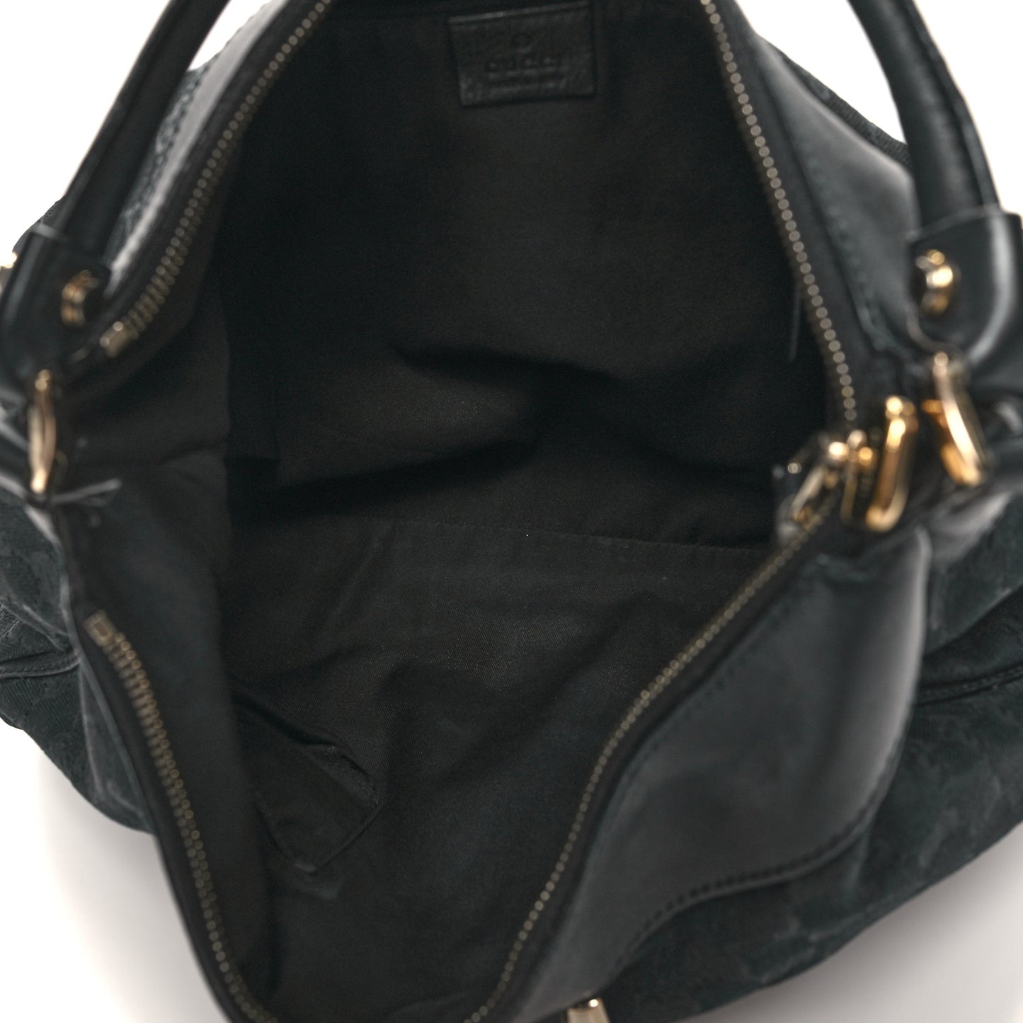 Monogram Large D Gold Ring Hobo Black