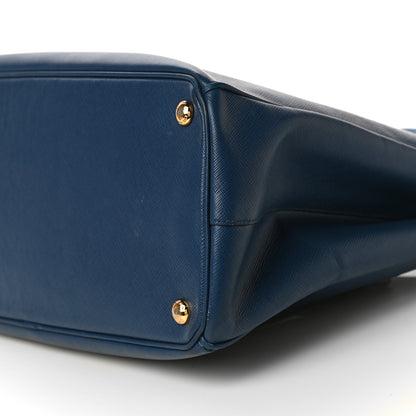 Prada Saffiano Lux Medium Double Zip Tote Bluette 6 of 11