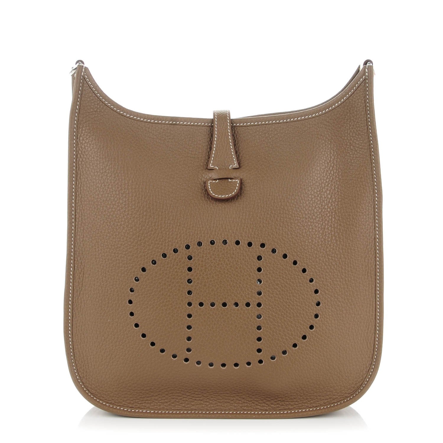 Hermes Taurillon Clemence Evelyne III PM Etoupe 1 of 7