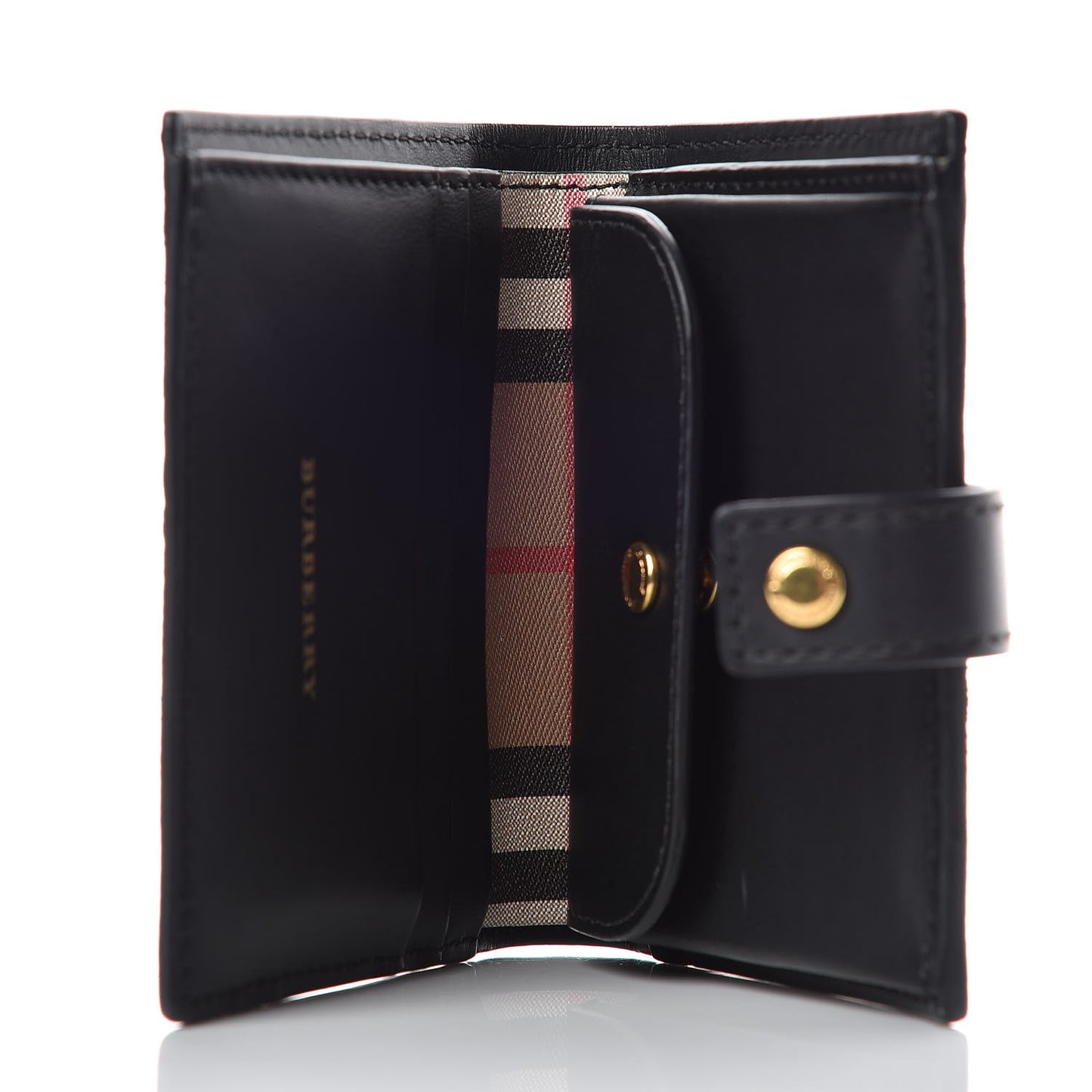 Vintage Check Folding Wallet Black