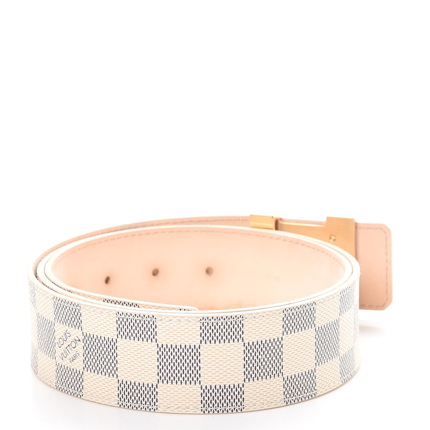Louis Vuitton Damier Azur LV Initiales Belt 95 38 3 of 11