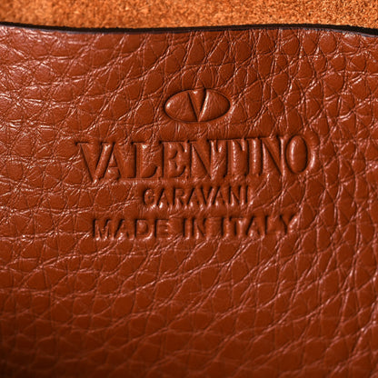Valentino Garavani Pebbled Calfskin Rockstud Camera Crossbody Bag Tan 6 of 11
