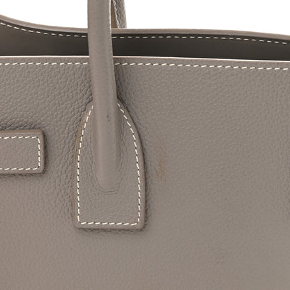 Saint Laurent Grained Calfskin Topstich Baby Sac De Jour Fog 13 of 20