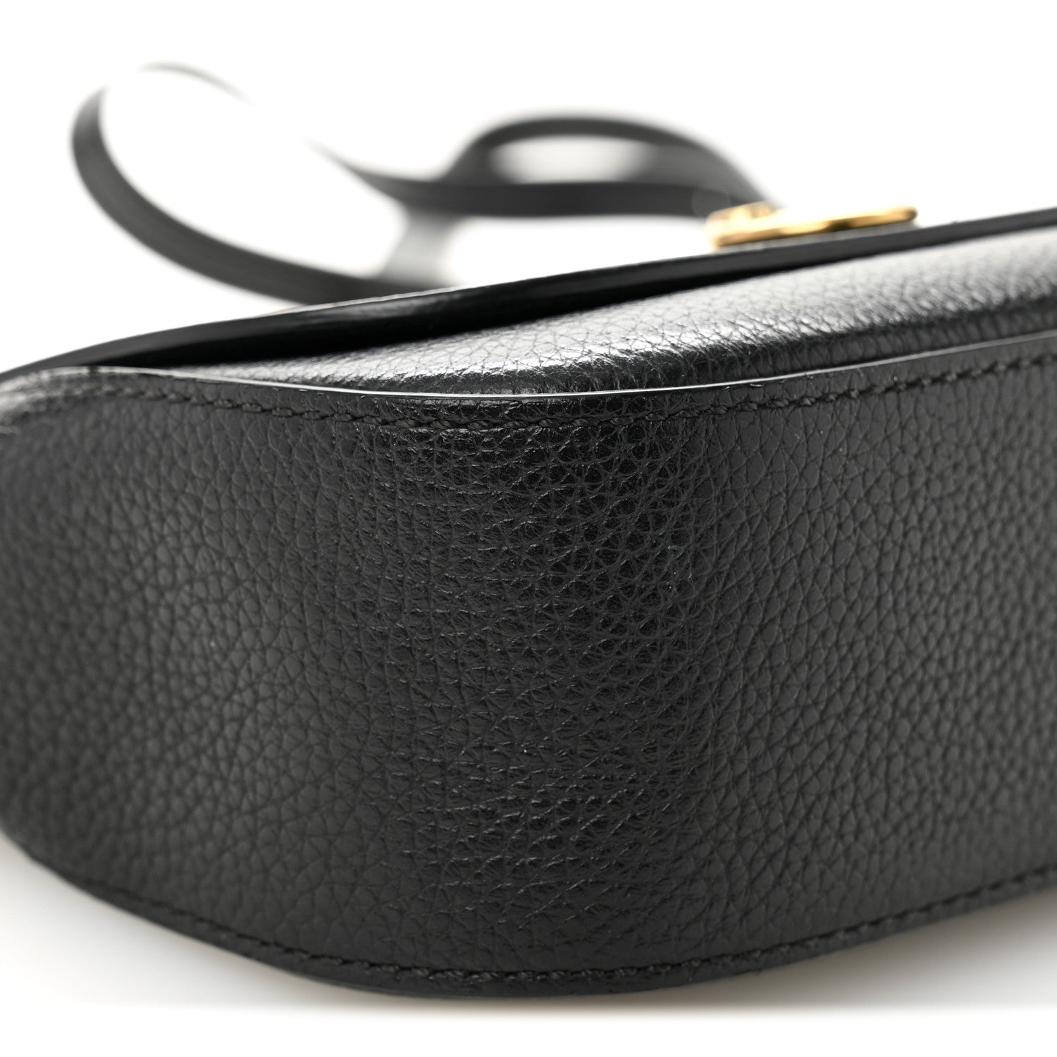 Mulberry Small Classic Grain Calfskin Mini Amberley Flap Black 9 of 13
