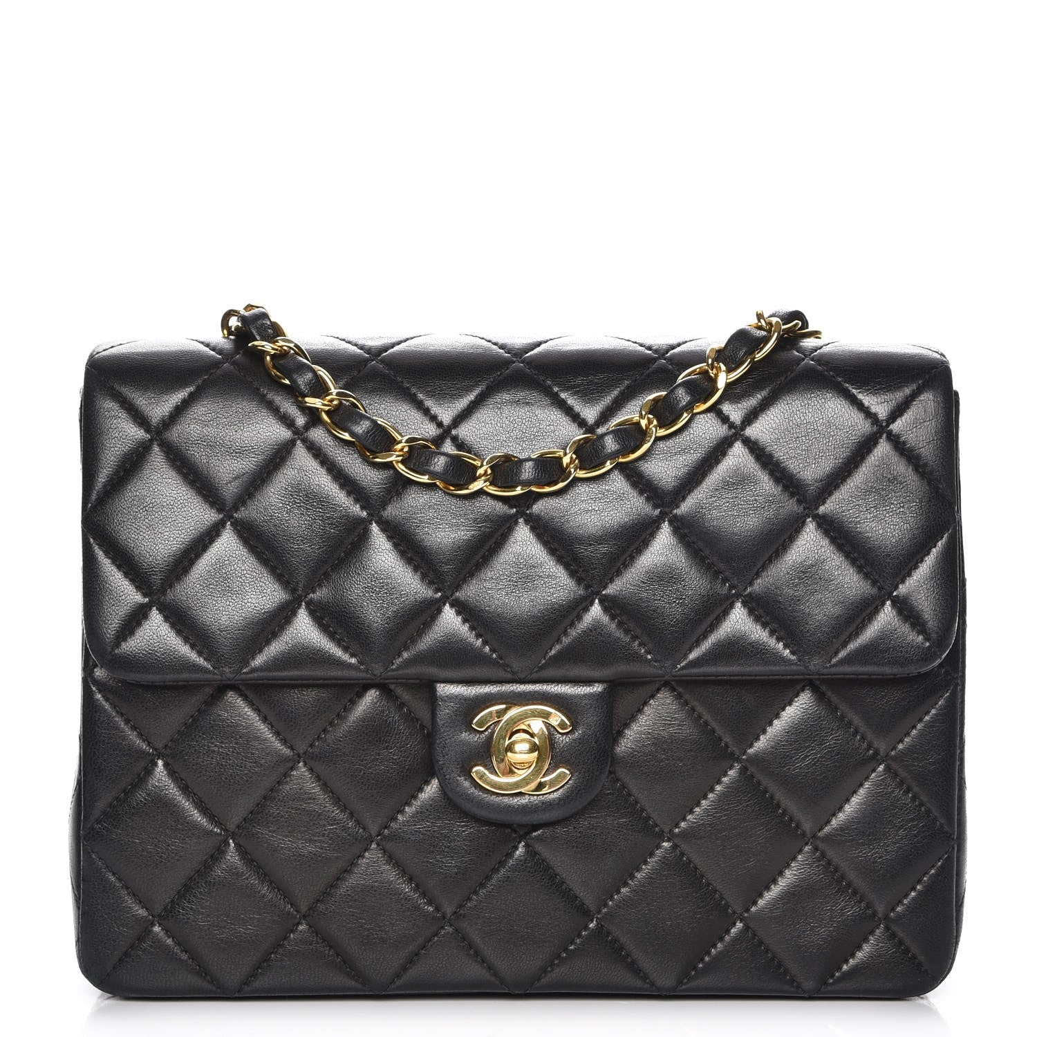 Chanel Lambskin Quilted Small Flap Black 1 of 9