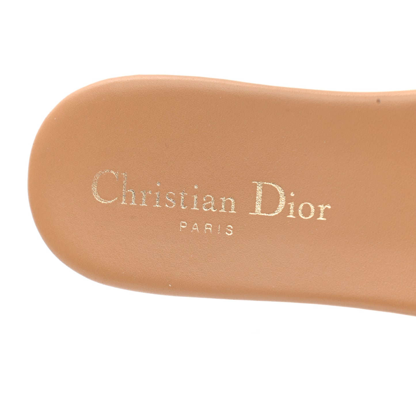 Calfskin D-Club Mule Sandal 38.5 Natural