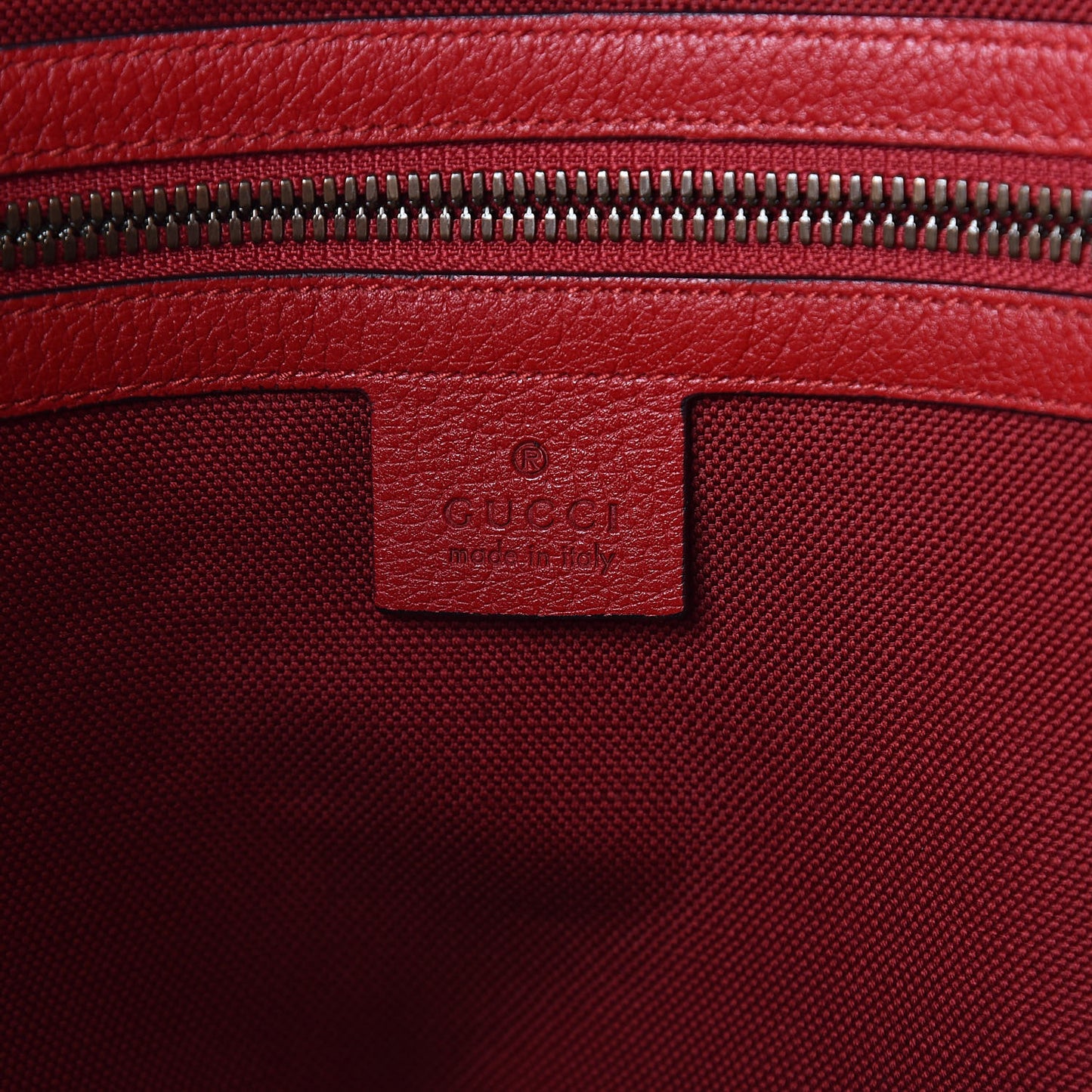 Canvas Calfskin Sylvie Stripe Logo Mens Tote Red White Blue