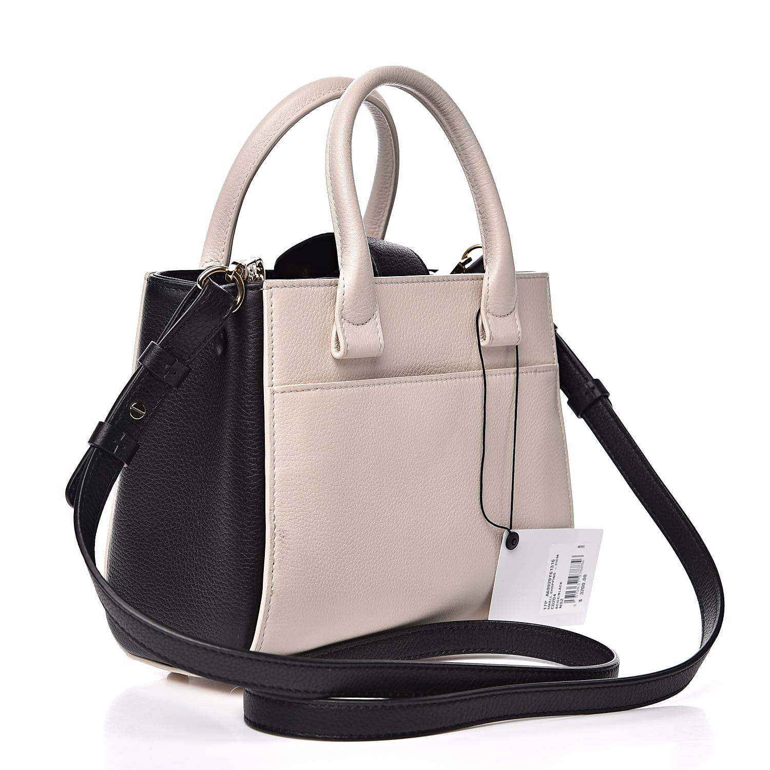 Chanel Grained Calfskin Mini Bi-Color Neo Executive Shopper Tote Beige Black 3 of 12