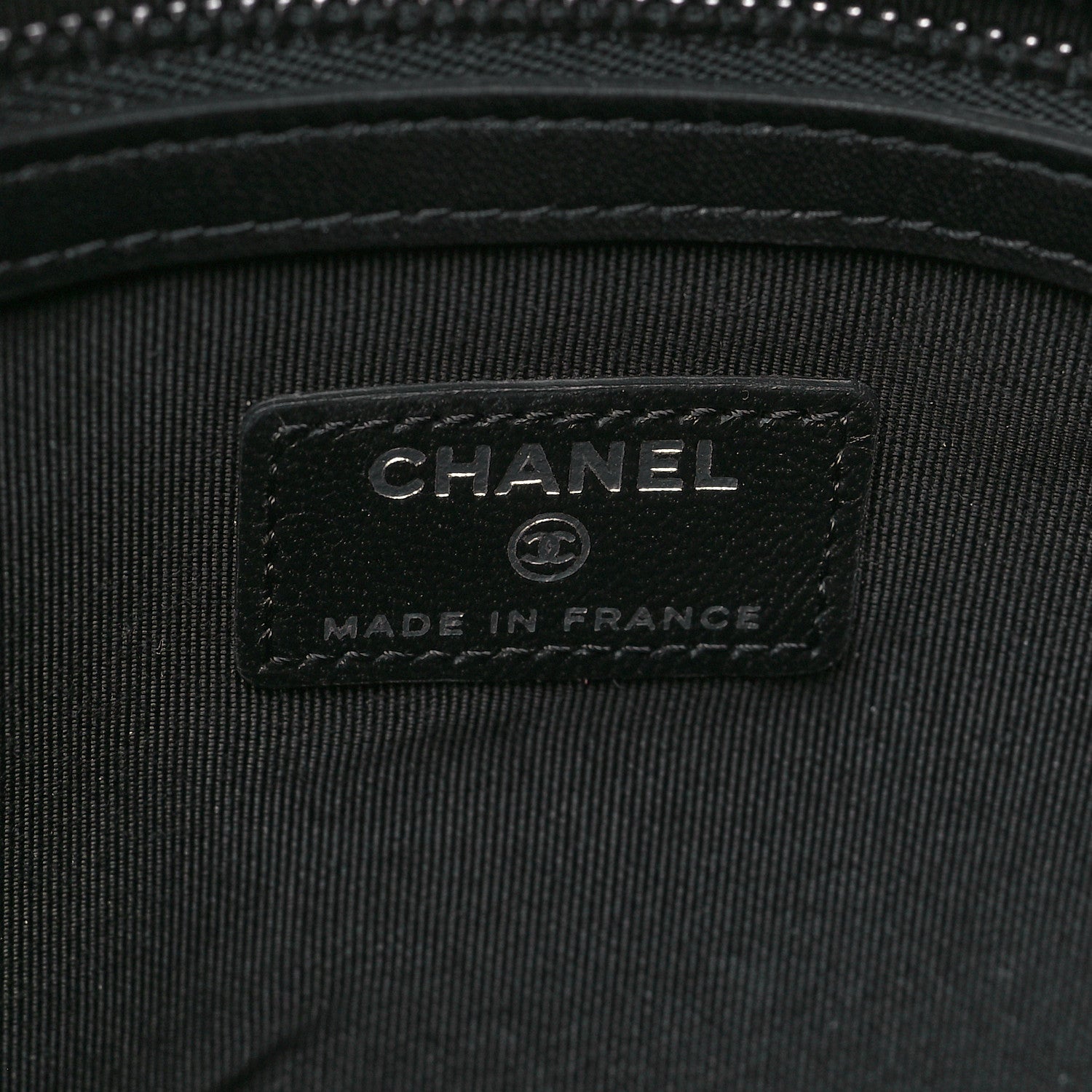 Chanel Tweed Patchwork Aged Calfskin Quilted Medium Cosmetic Case Black 6 of 9