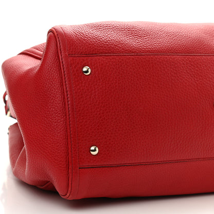Gucci Pebbled Calfskin Large Soho Shoulder Bag Red 9 of 10