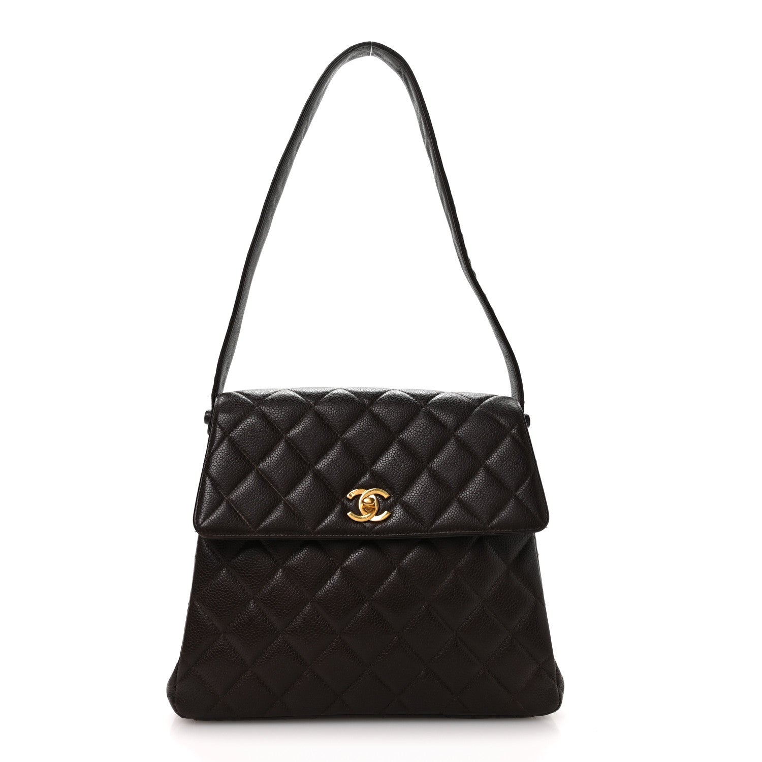 Chanel Caviar Quilted Medium Kelly Flap Brown 1 of 13