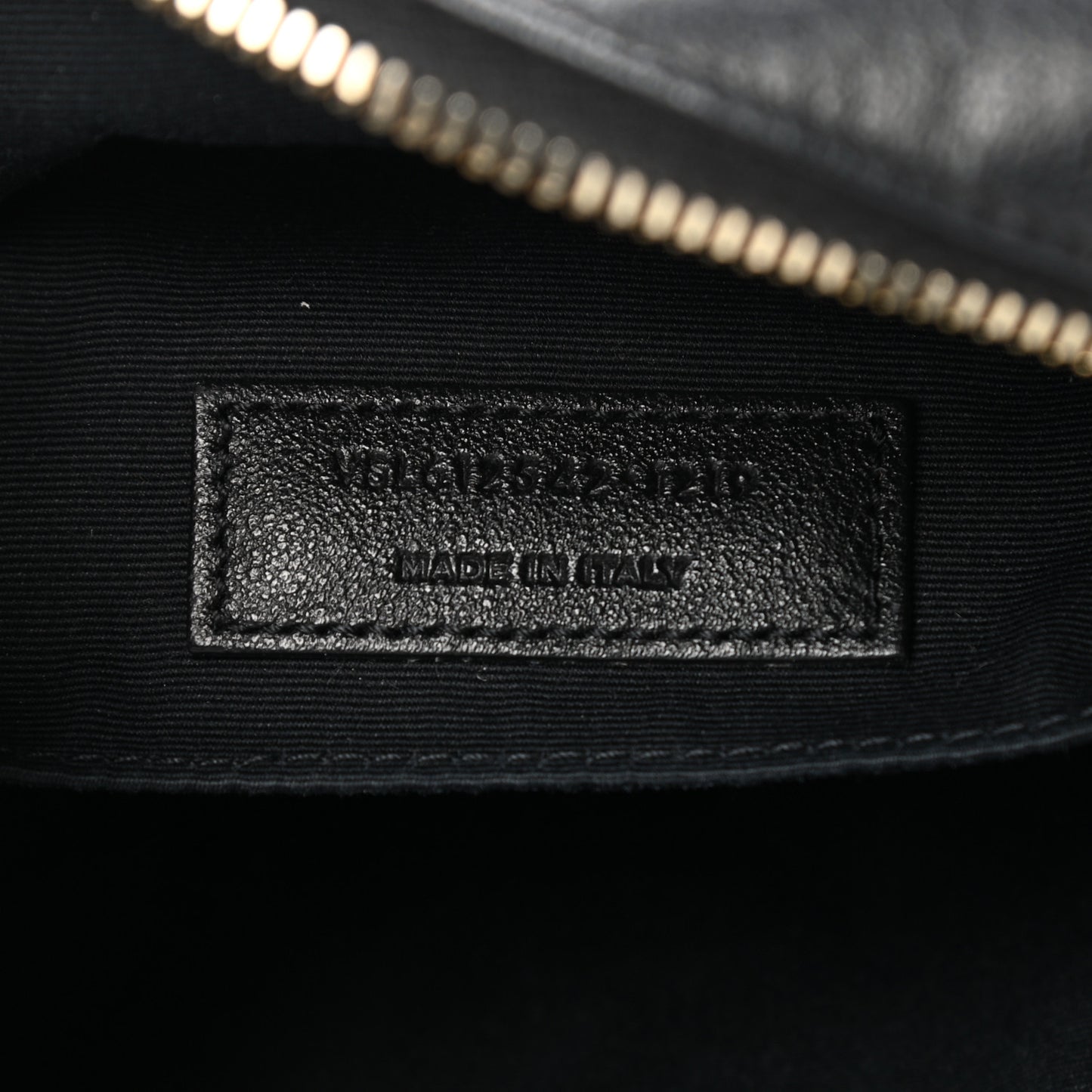 Grained Lambskin Monogram Lou Camera Bag Black