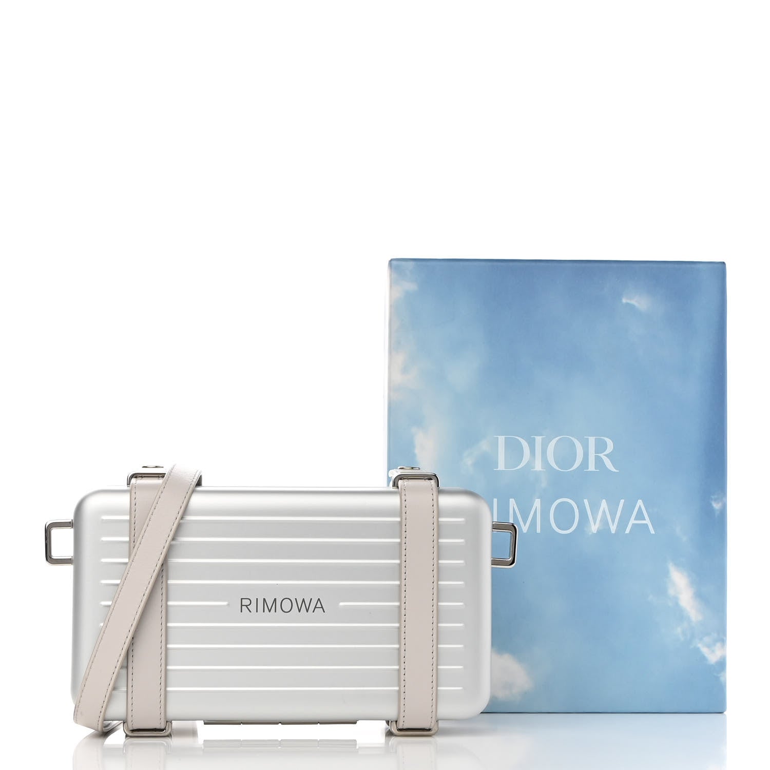 Christian Dior X RIMOWA Aluminum Personal Clutch On Strap Silver 13 of 13
