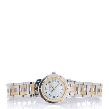 Hermes Stainless Steel 24mm Clipper Quartz Watch Gold 2 of 5