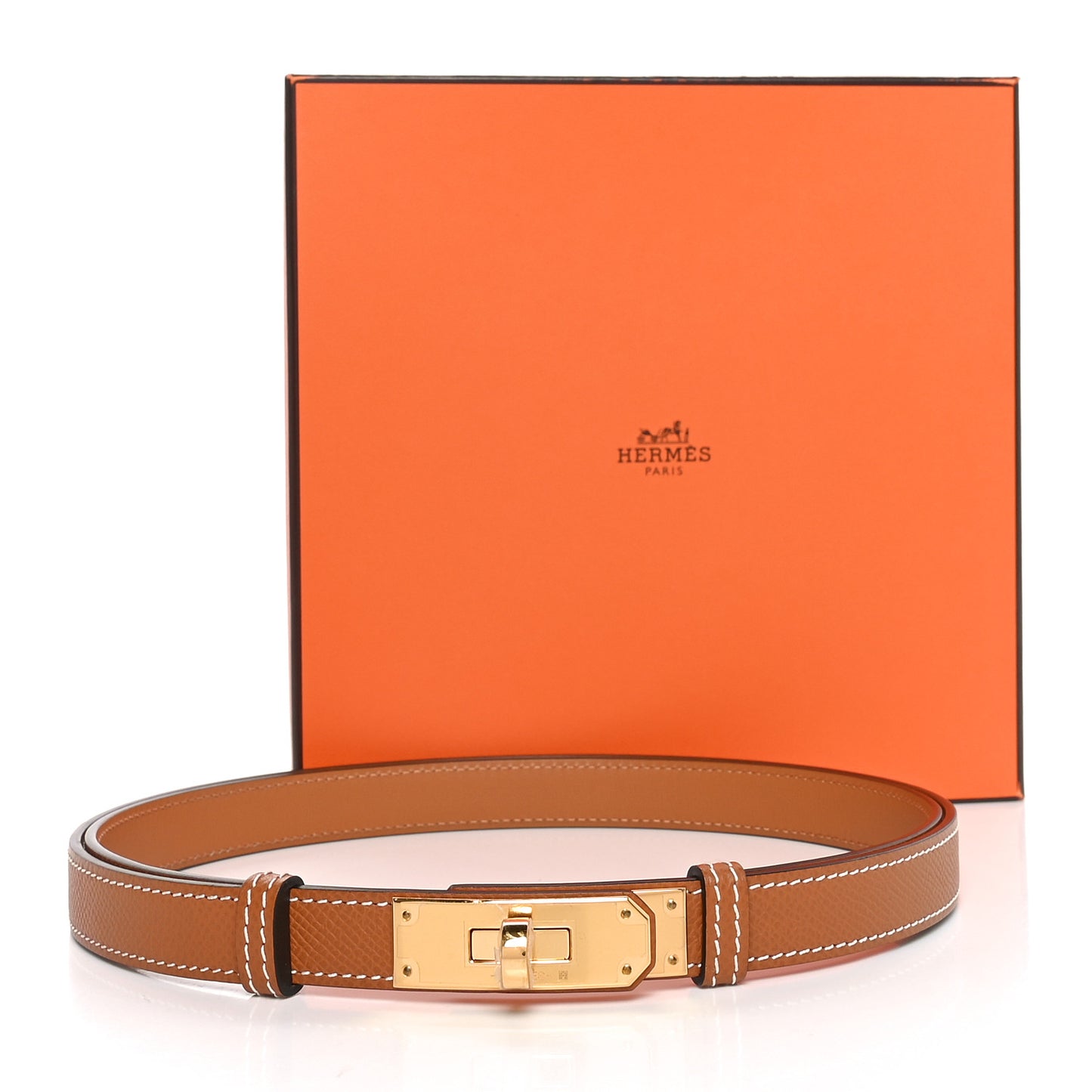 Epsom Kelly Belt Gold