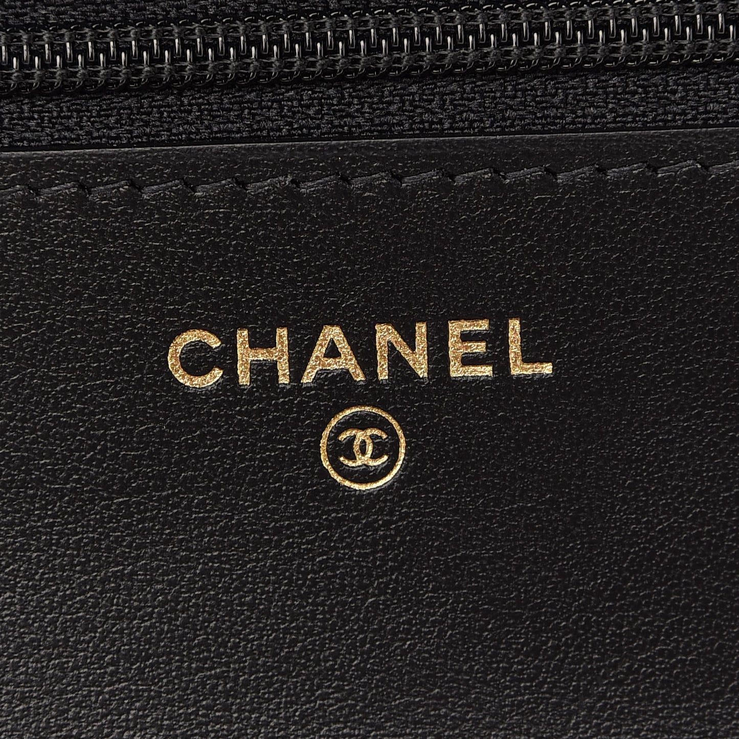 Lambskin Quilted Chanel 19 Wallet On Chain WOC Black