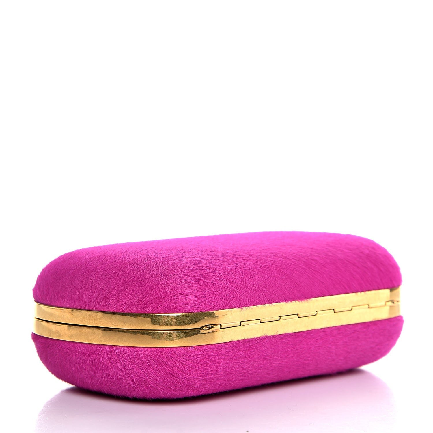Alexander McQueen Calf Hair Skull Box Clutch Bright Pink 4 of 7