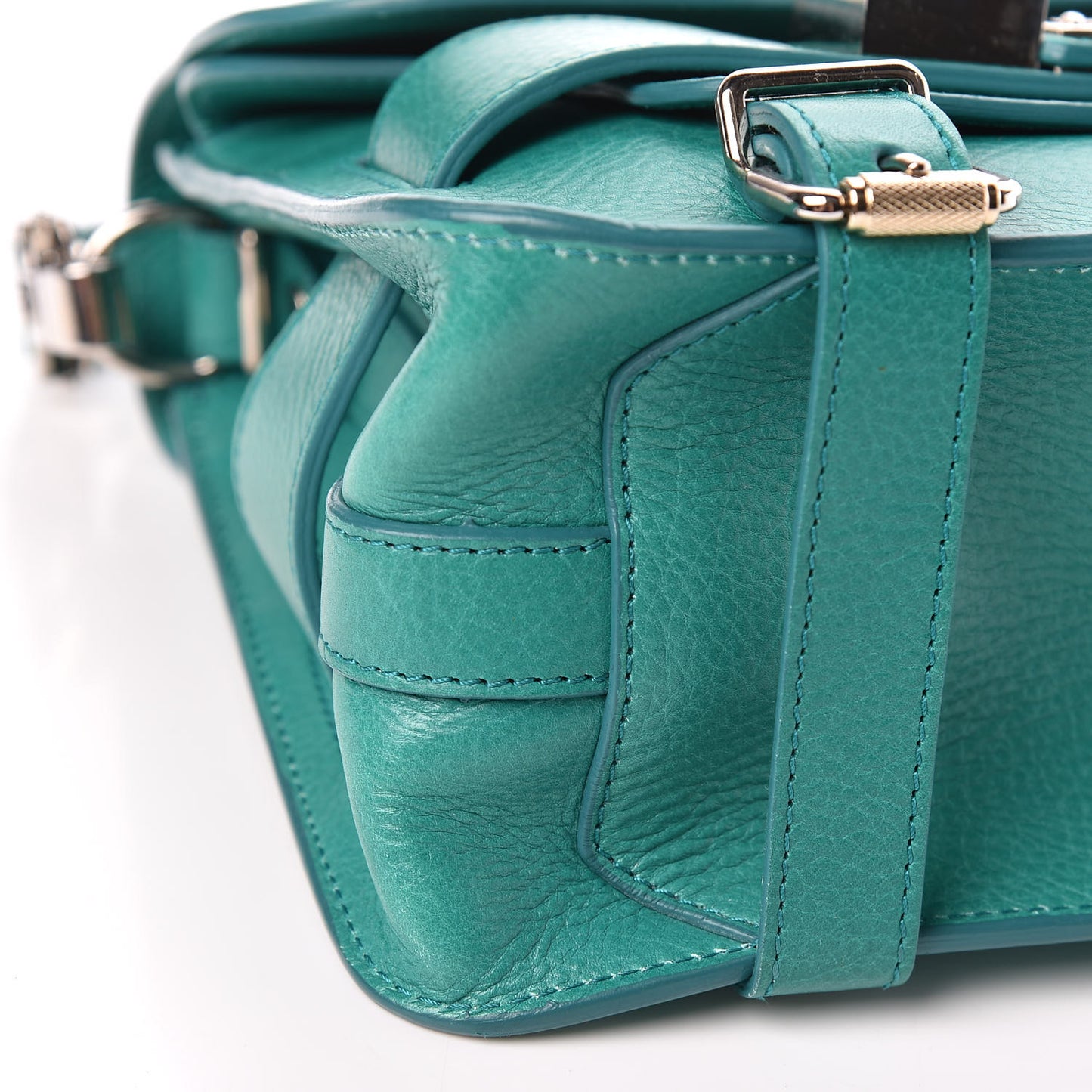 Calfskin PS11 Classic Shoulder Bag Emerald
