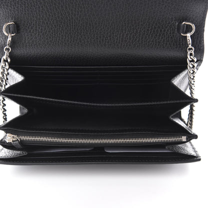 Gucci Calfskin Mini Dionysus Chain Wallet Black 5 of 11