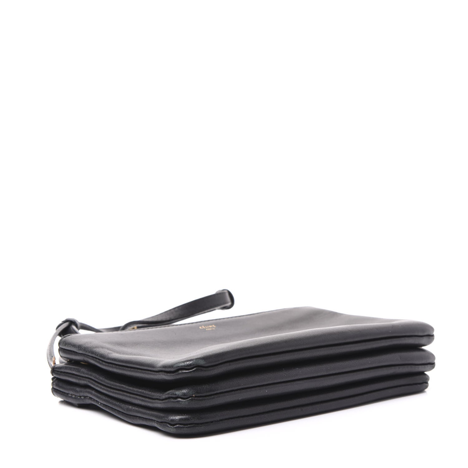 Celine Lambskin Small Trio Crossbody Bag Black 3 of 12