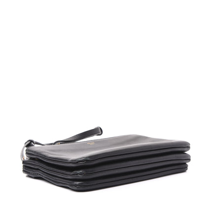 Celine Lambskin Small Trio Crossbody Bag Black 3 of 12