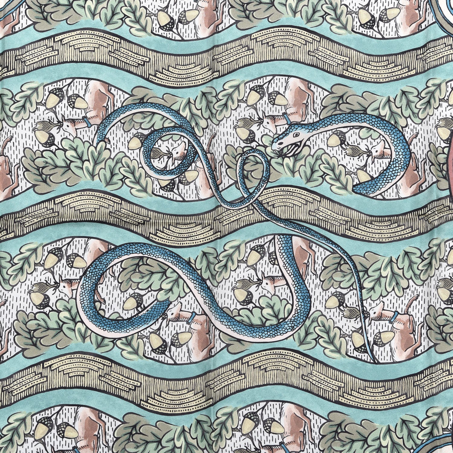 Gucci Silk Snake Print Shawl Neutral 2 of 4