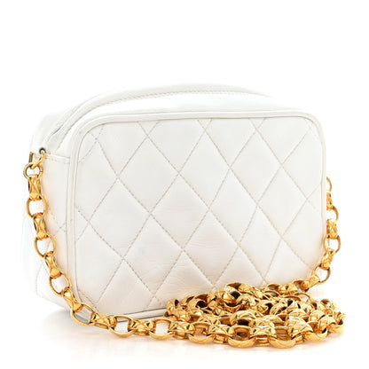 Chanel Lambskin Quilted Tassel Camera Bag White 3 of 12